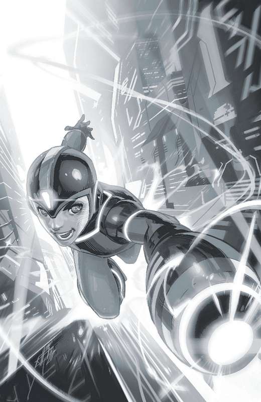 MEGA MAN FULLY CHARGED #1 1:50 SILVER FOIL RATIO VARIANT