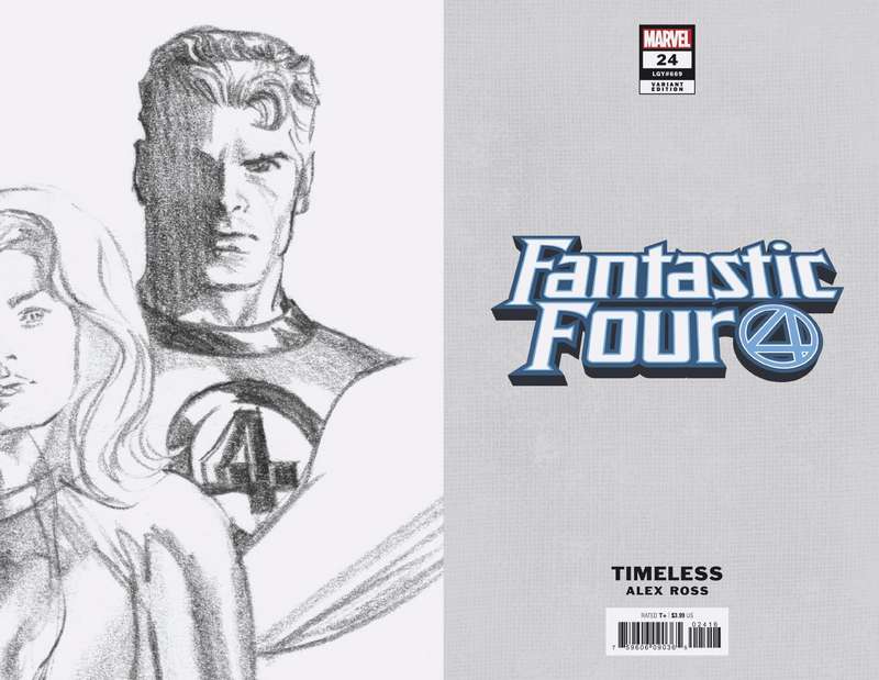 FANTASTIC FOUR #24 MR FANTASTIC TIMELESS VIRGIN SKETCH VARIANT