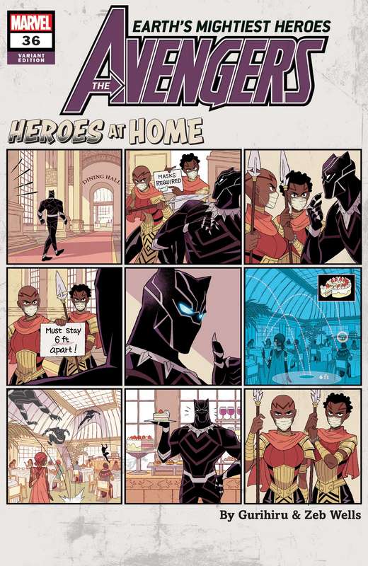 AVENGERS #36 GURIHIRU HEROES AT HOME VARIANT