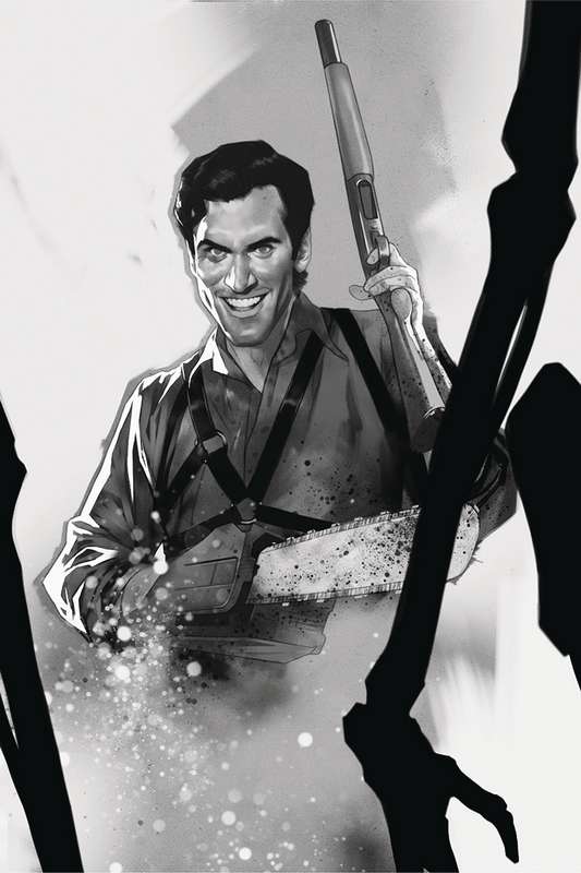 DEATH TO ARMY OF DARKNESS #5 1:15 OLIVER B&W VIRGIN FOC RATIO VARIANT
