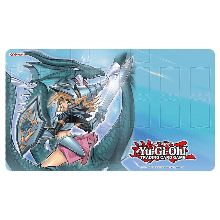 YU-Gi-Oh (YGO): DARK MAGICIAN GIRL DARGON KNIGHT PLAYMAT