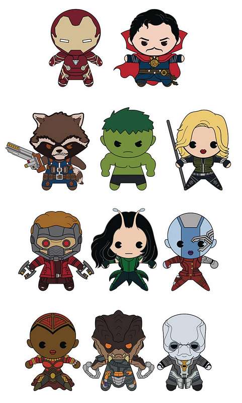 AVENGERS IW SER 1 LASER CUT FIGURAL KEYRING BMB