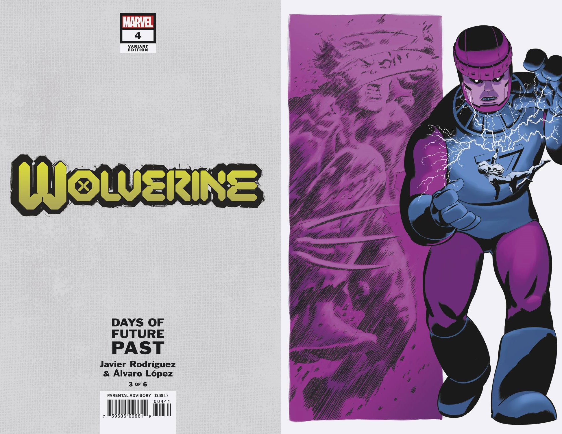 WOLVERINE #4 RODRIGUEZ DAYS OF FUTURE PAST 1:5 RATIO VARIANT
