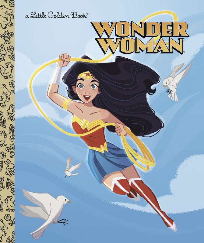 DC SUPER HEROES WONDER WOMAN LITTLE GOLDEN BOOK HARDCOVER