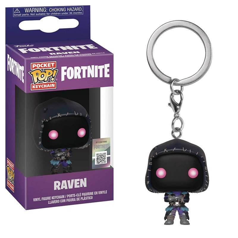 POCKET POP FORTNITE S2 RAVEN KEYCHAIN