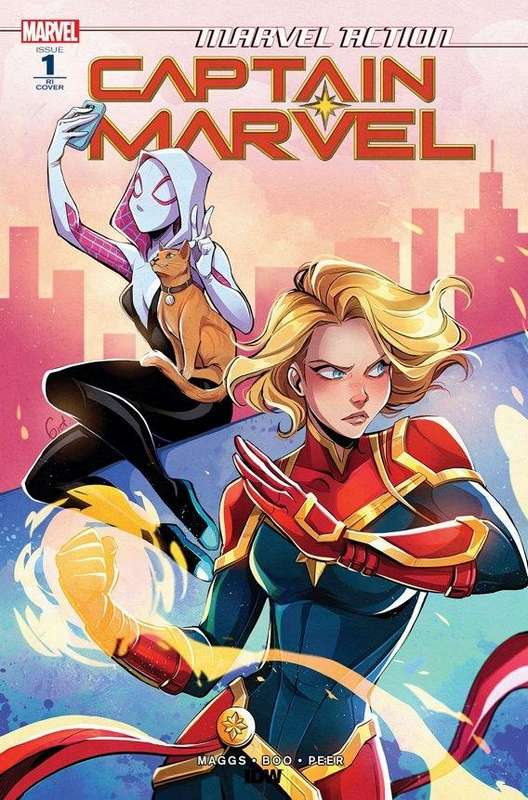 MARVEL ACTION CAPTAIN MARVEL #1 1:10 LUSKY RATIO VARIANT