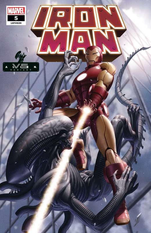 IRON MAN #5 YOON MARVEL VS ALIEN VARIANT