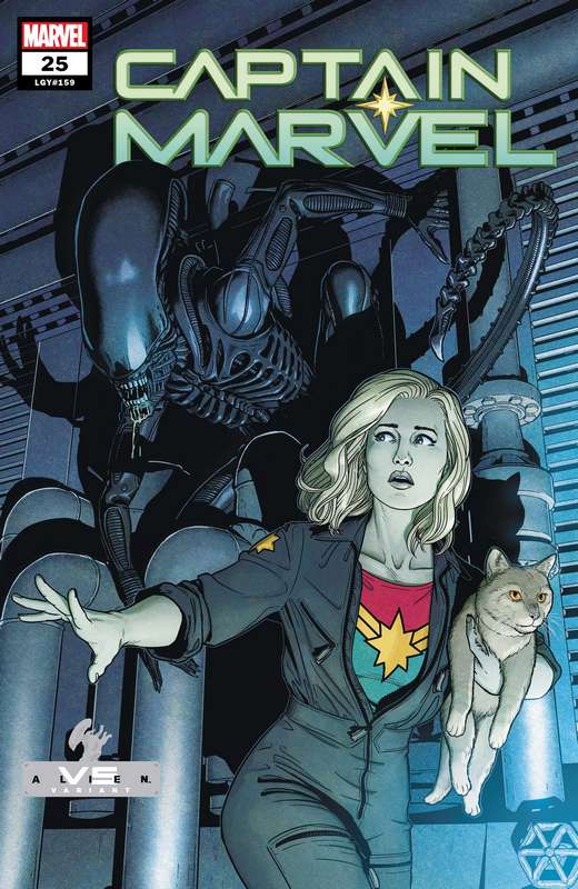 CAPTAIN MARVEL #25 MCKELVIE MARVEL VS ALIEN VARIANT