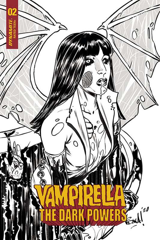 VAMPIRELLA DARK POWERS #2 1:15 FEDERICI ZOMBIE B&W RATIO VARIANT  VAMPIRELLA DARK POWERS #2 1:15 FEDERICI ZOMBIE B&W RATIO VARIANT