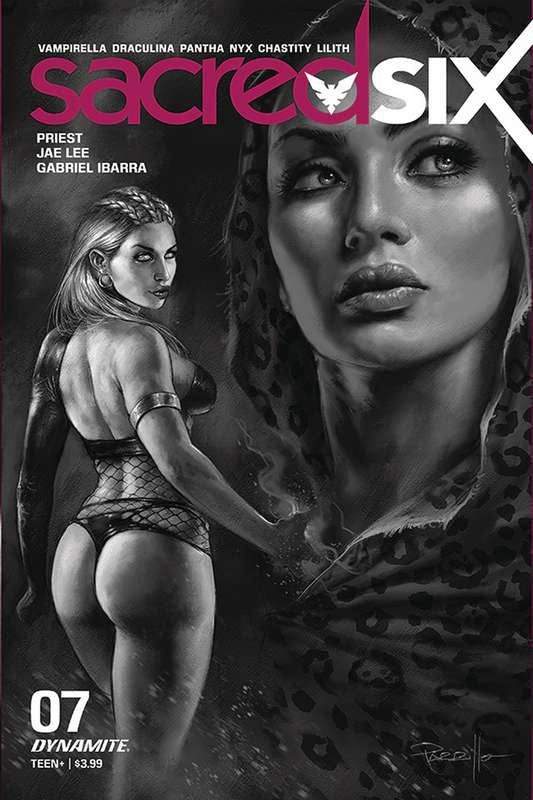 SACRED SIX #7 1:30 PARRILLO B&W RATIO VARIANT