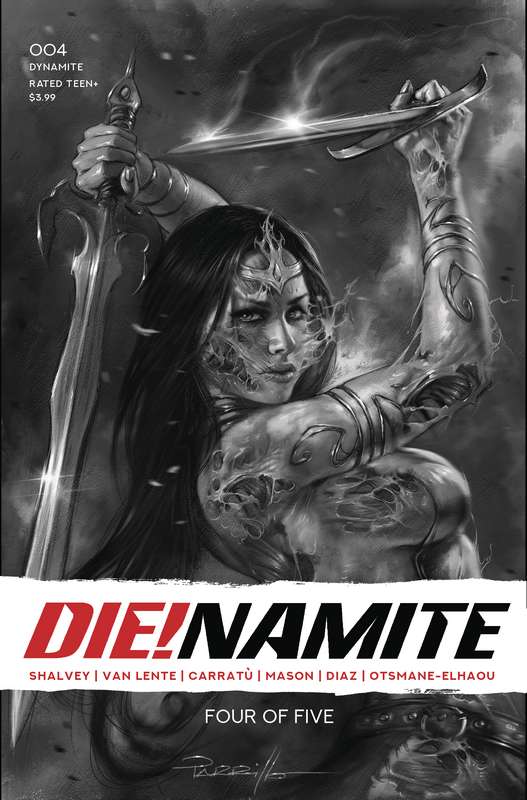 DIE!NAMITE #4 1:45 PARRILLO LIVING DEAD GRAYSCALE FOC RATIO VARIANT