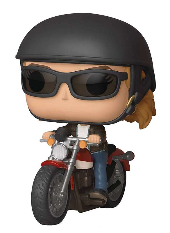 POP RIDES CAPTAIN MARVEL CAROL DANVERS ON MOTORCYCLE VINYL FIGURE