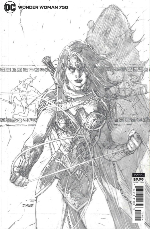 WONDER WOMAN #750 JIM LEE PENCILS 1:100 VARIANT ED