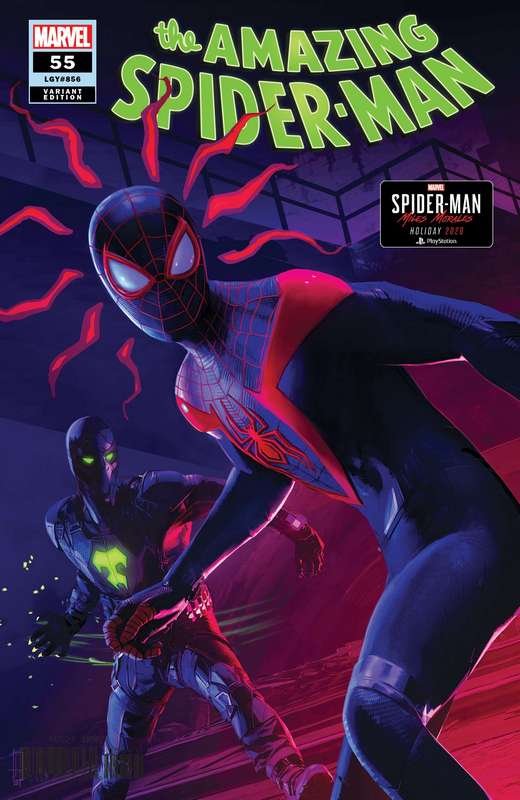 AMAZING SPIDER-MAN #55 1:10 SCHUMACHER SPIDER-MAN MILES MORALES VARIANT LR