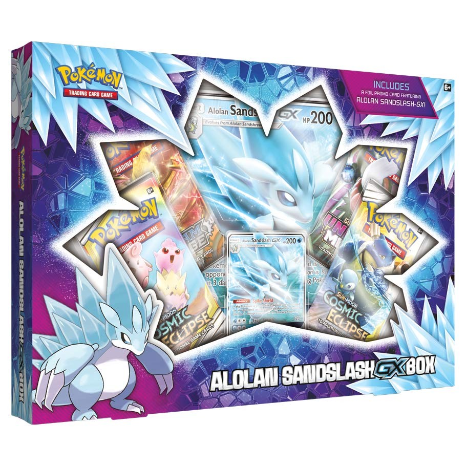 Pokemon Alolan Sandslash GX Box