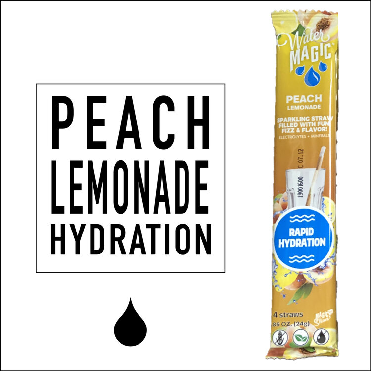 MAGIC STRAWS - WATER MAGIC - Peach Lemonade