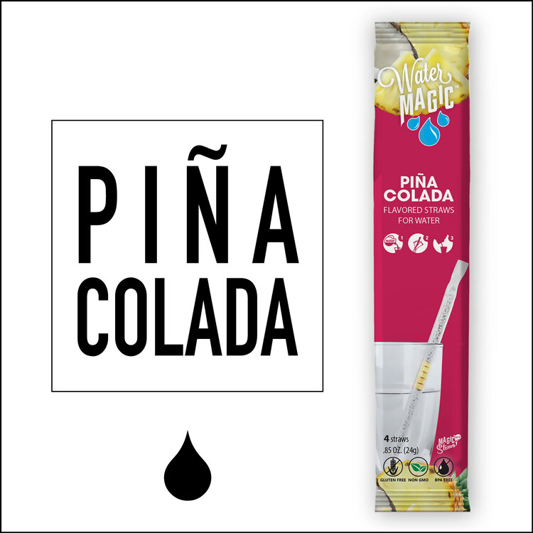 MAGIC STRAWS - WATER MAGIC - PiÃ±a Colada | Pineapple Coconut