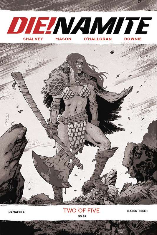 DIE!NAMITE #2 1:10 SHALVEY B&W RATIO VARIANT