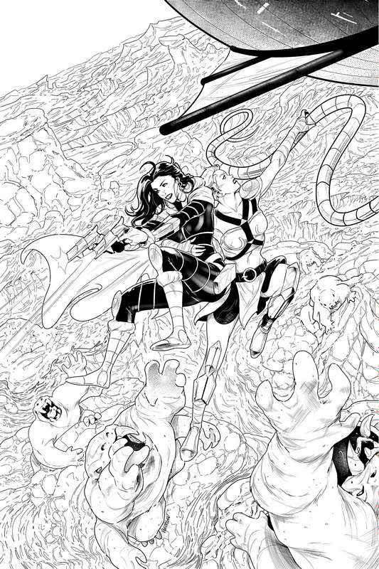 DEJAH THORIS (2019) #9 1:15 GEORGIEV B&W VIRGIN FOC RATIO VARIANT
