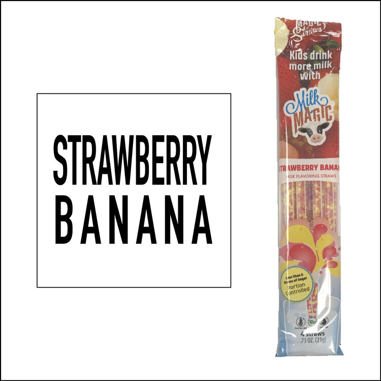 MAGIC STRAWS - MILK MAGIC - Strawberry Banana