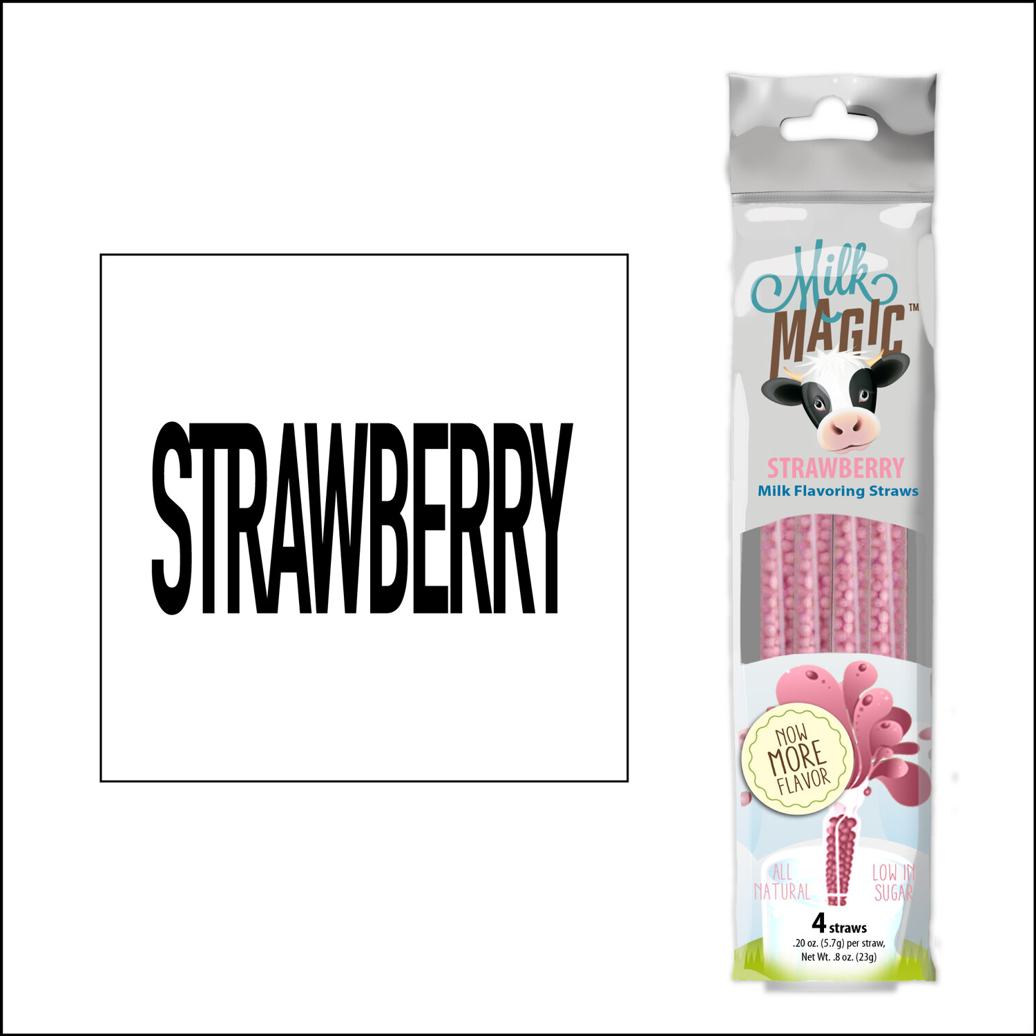 MAGIC STRAWS - MILK MAGIC - Strawberry