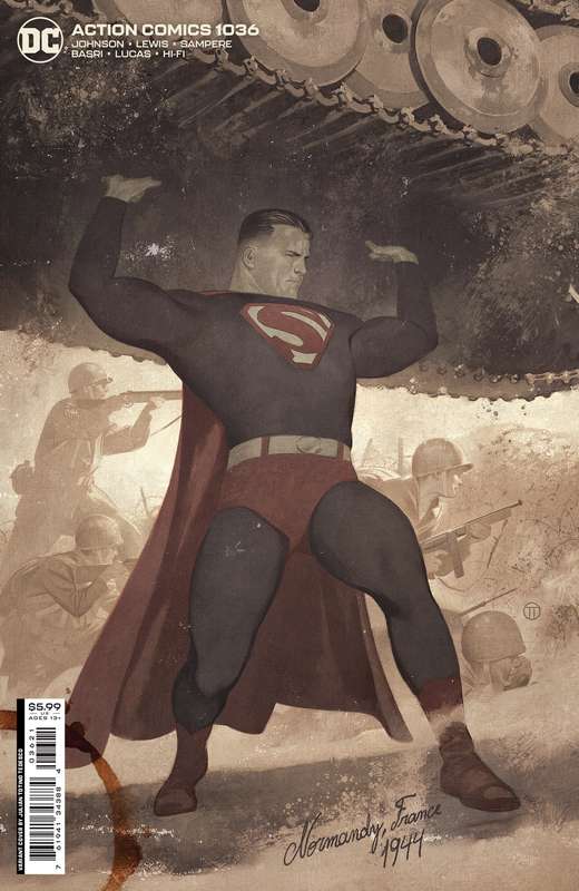 ACTION COMICS #1036 CVR B JULIAN TOTINO TEDESCO CARD STOCK VARIANT