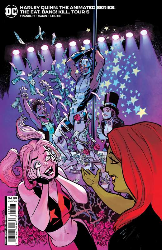 HARLEY QUINN THE ANIMATED SERIES THE EAT BANG KILL TOUR #5 (OF 6) CVR B MIKE HAWTHORNE CARD STOCK VA
