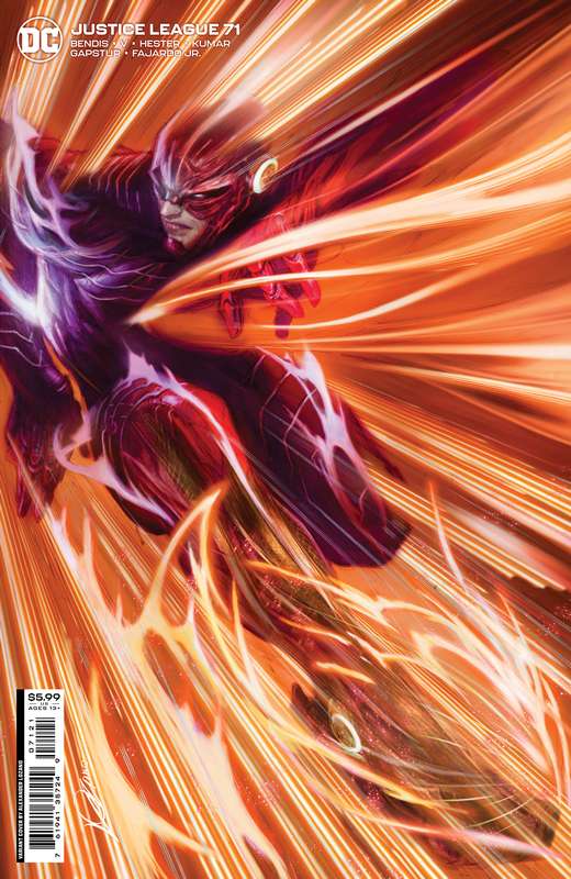 JUSTICE LEAGUE #71 CVR B ALEXANDER LOZANO CARD STOCK VARIANT