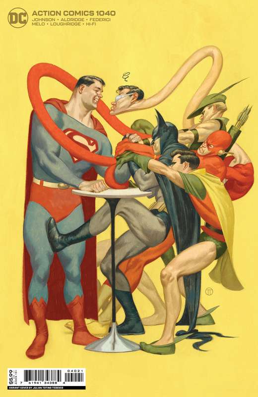 ACTION COMICS #1040 CVR B JULIAN TOTINO TEDESCO CARD STOCK VARIANT