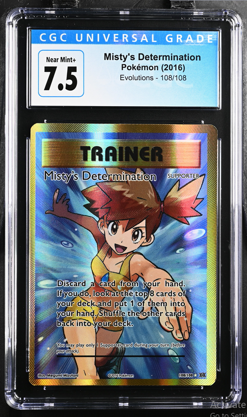 Graded TCG (PKMN) - Misty's Determination Evolutions 108/108 CGC 7.5