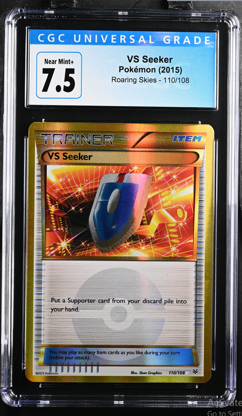 Graded TCG (PKMN) - VS Seeker Roaring Skies 110/108 CGC 7.5