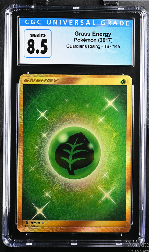 Graded TCG (PKMN) - Grass Energy Guardians Rising 167/145 CGC 8.5