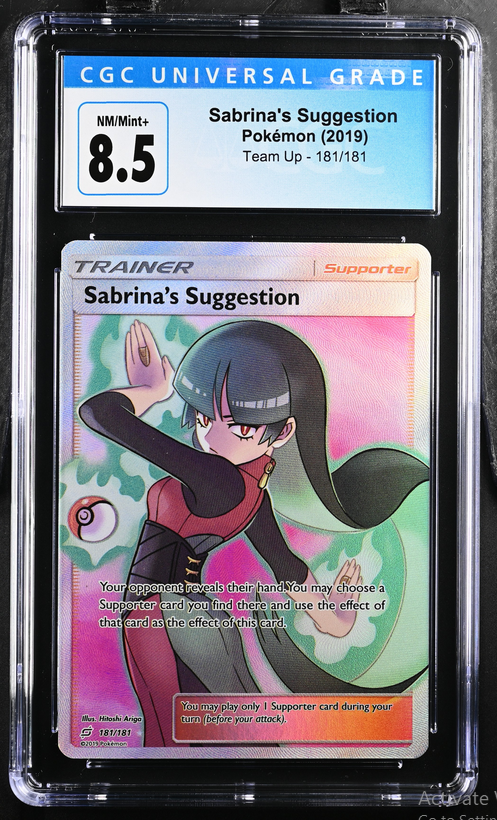 Graded TCG (PKMN) - Sabrina's Suggestion Team Up 181/181