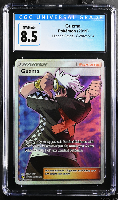 Graded TCG (PKMN) - Guzma Hidden Fates SV84/SV94 CGC 8.5