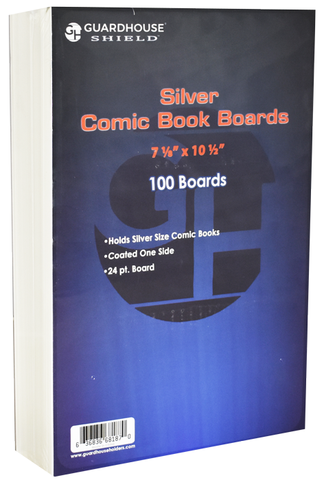 Backing Boards for REGULAR/Silver Comic Book Bag (7 1/8 x 10 1/2) - 100 Pack