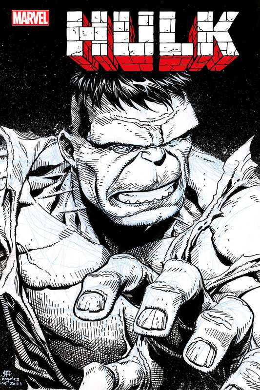 HULK #3 CHEUNG HEADSHOT SKETCH VARIANT
