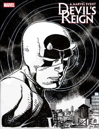 DEVIL'S REIGN #3 CHEUNG HEADSHOT SKETCH VARIANT