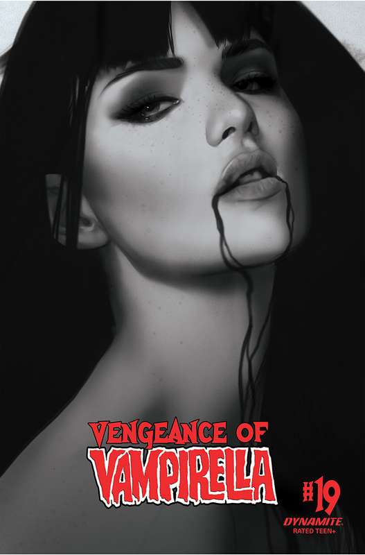 VENGEANCE OF VAMPIRELLA #19 1:30 OLIVER B&W RATIO VARIANT