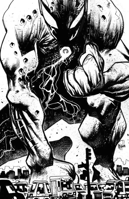 SKYBOUND X #1 CVR F 1:10 RATIO VARIANT B&W HARREN (MR)