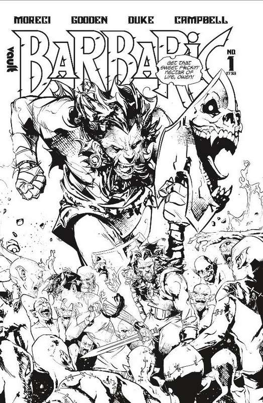 BARBARIC #1 DELUXE B&W ED CVR A