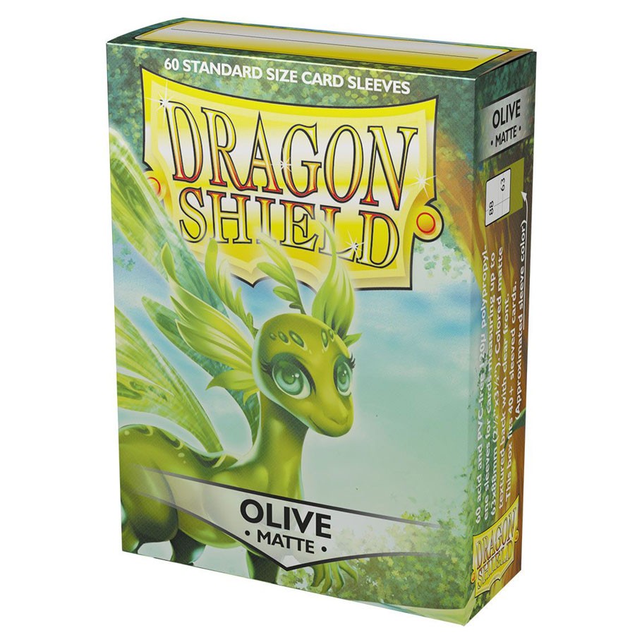 DRAGON SHIELD 60ct Matte Olive