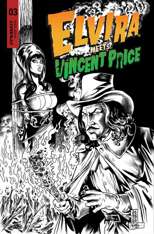 ELVIRA MEETS VINCENT PRICE #3 CVR G 1:25 RATIO VARIANT ACOSTA LINE
