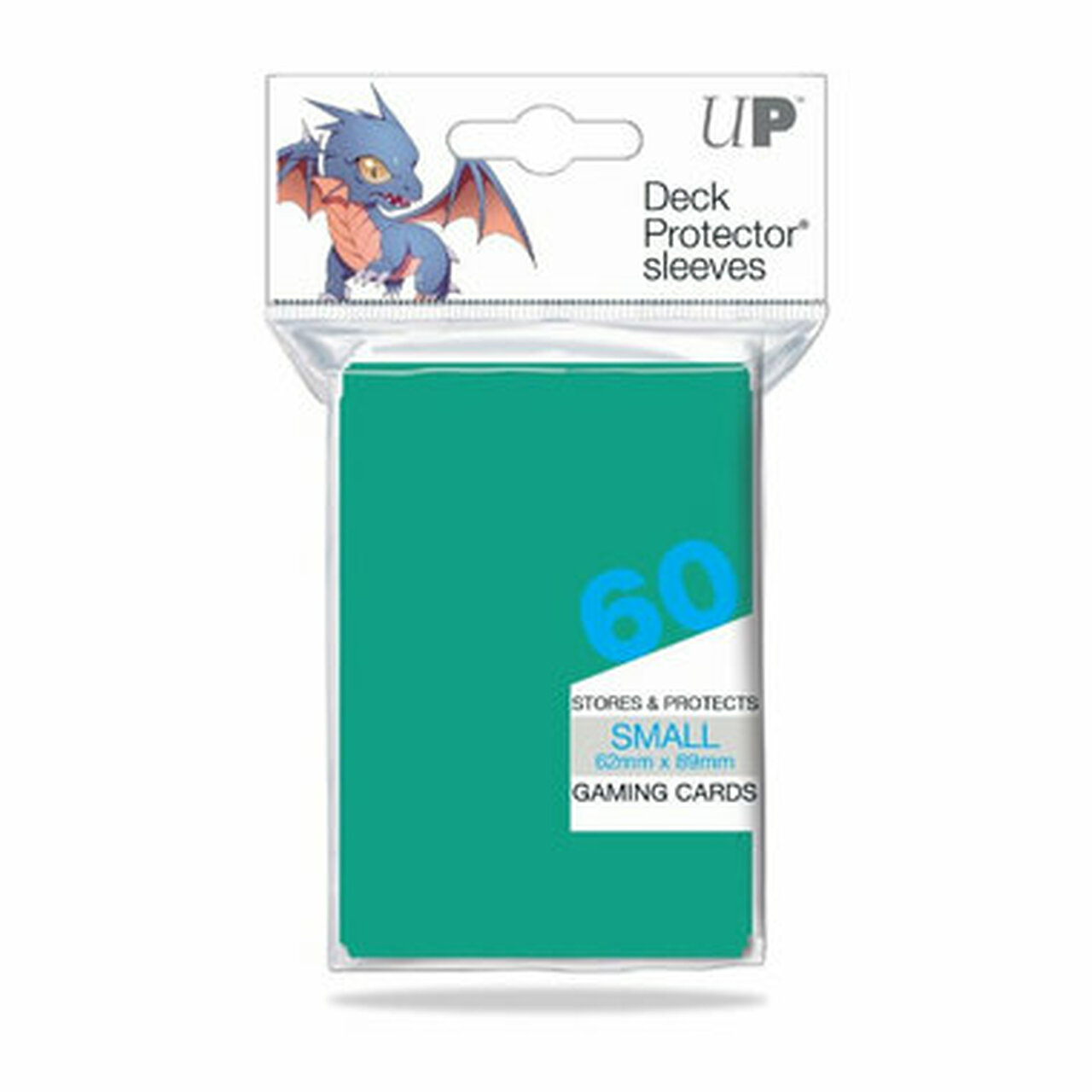 ULTRA PRO SMALL SIZED DECK PROTECTORS 60 CT: AQUA