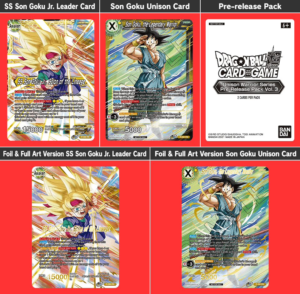 DRAGON BALL SUPER TCG: UNISON WARRIOR SERIES 4 SUPREME RIVALRY PRERELEASE PACK