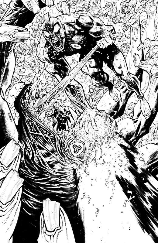 ULTRAMEGA BY JAMES HARREN #3 CVR C 1:5 RATIO VARIANT B&W VIRGIN (MR)