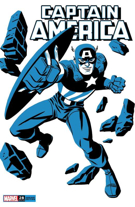 CAPTAIN AMERICA #28 MICHAEL CHO CAPTAIN AMERICA TWO-TONE VARIANT