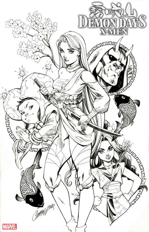 DEMON DAYS X-MEN #1 2ND PTG JS CAMPBELL SKETCH VARIANT