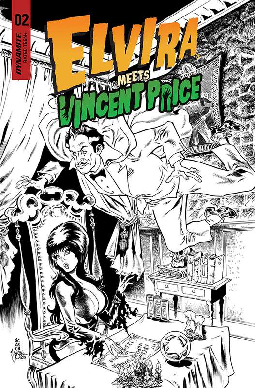 ELVIRA MEETS VINCENT PRICE #2 CVR G 1:25 RATIO VARIANT ACOSTA LINE