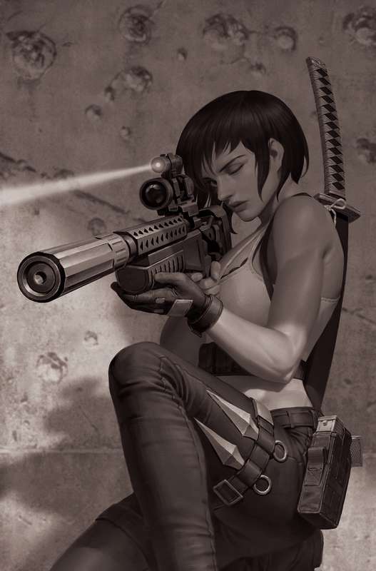 JENNIFER BLOOD #1 CVR R 1:7 FOC RATIO VARIANT YOON B&W VIRGIN (MR)
