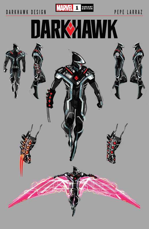 DARKHAWK #1 (OF 5) 1:10 LARRAZ DESIGN VARIANT